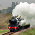 Flying Scotsman Corfe Castle. March 2019 Andrew PM Wright