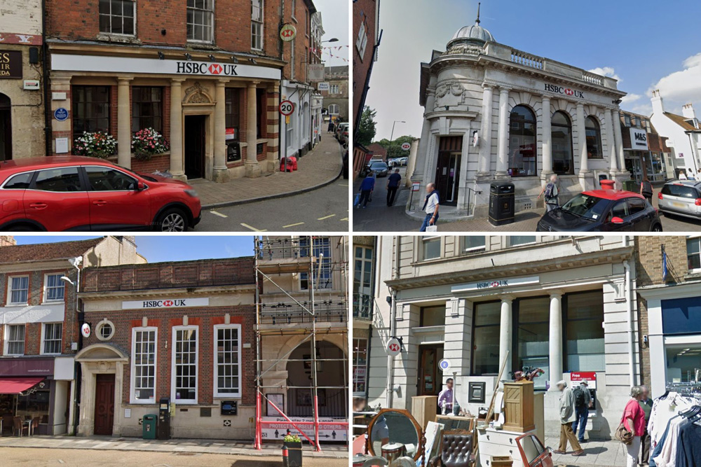 HSBC Branches to close. Photo: Google