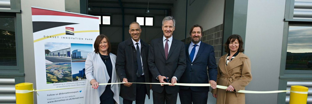 Dorset Innovation Park opens in 2018, with MP Richard Drax cutting the tape Pictures: Dorset LEP