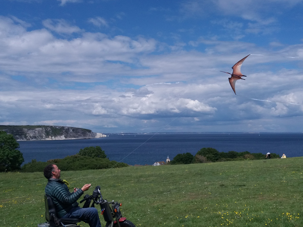 FAR AND WIDE Pterodactyls made by Dorset-based Jurassic Kites, flown in Swanage