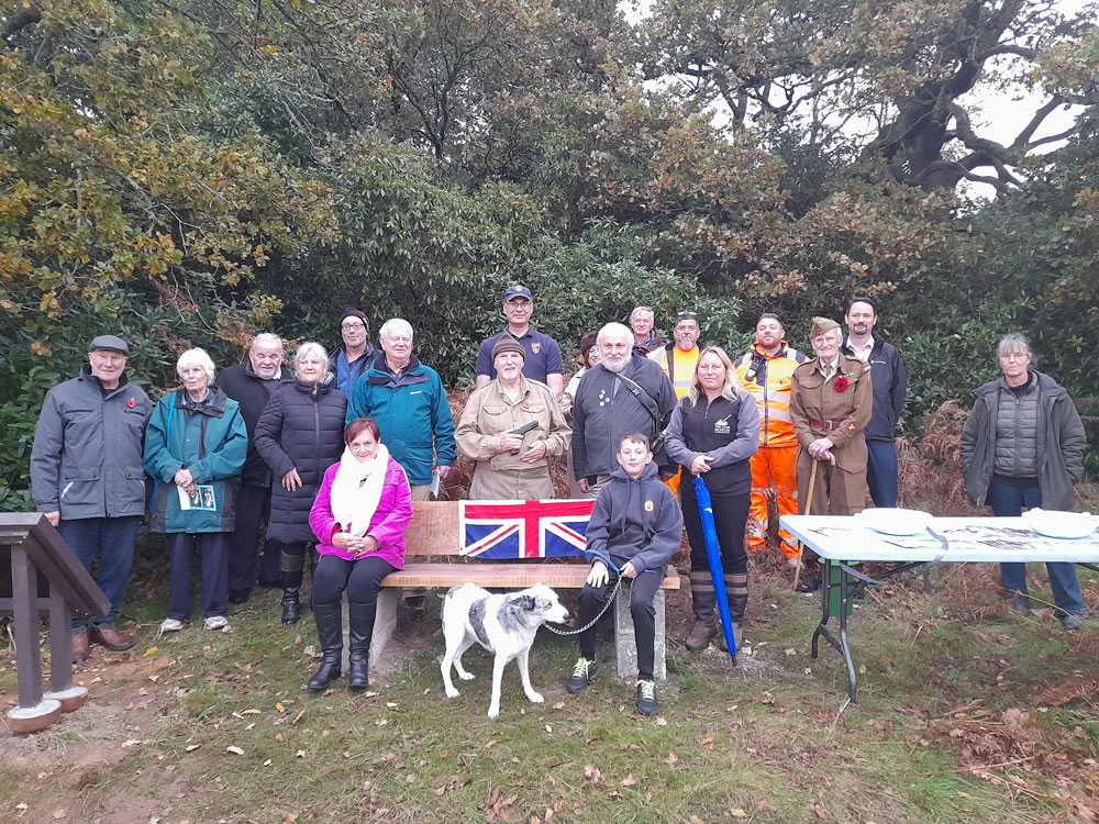 Residents and volunteers at the unveiling of the benches Picture: Raymond Brown