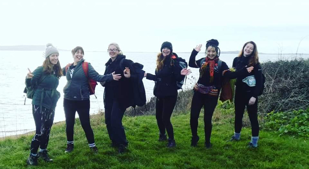 The Coast Busters group during their 25-mile trek for Margaret Green Animal Rescue