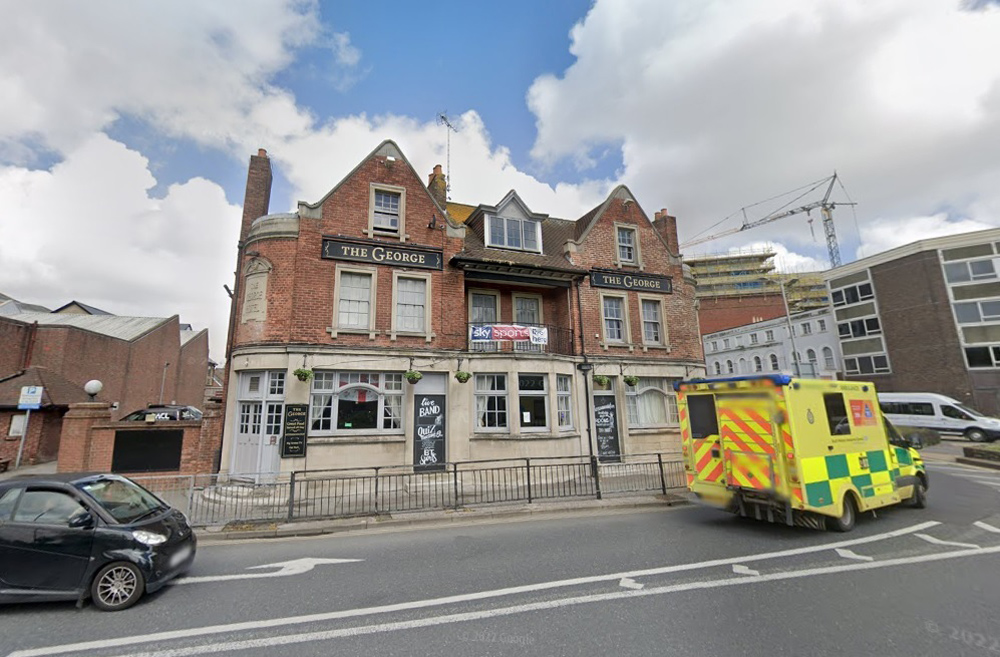 Thomas David Brown was jailed for five years after the gun was found in his room at the George Hotel