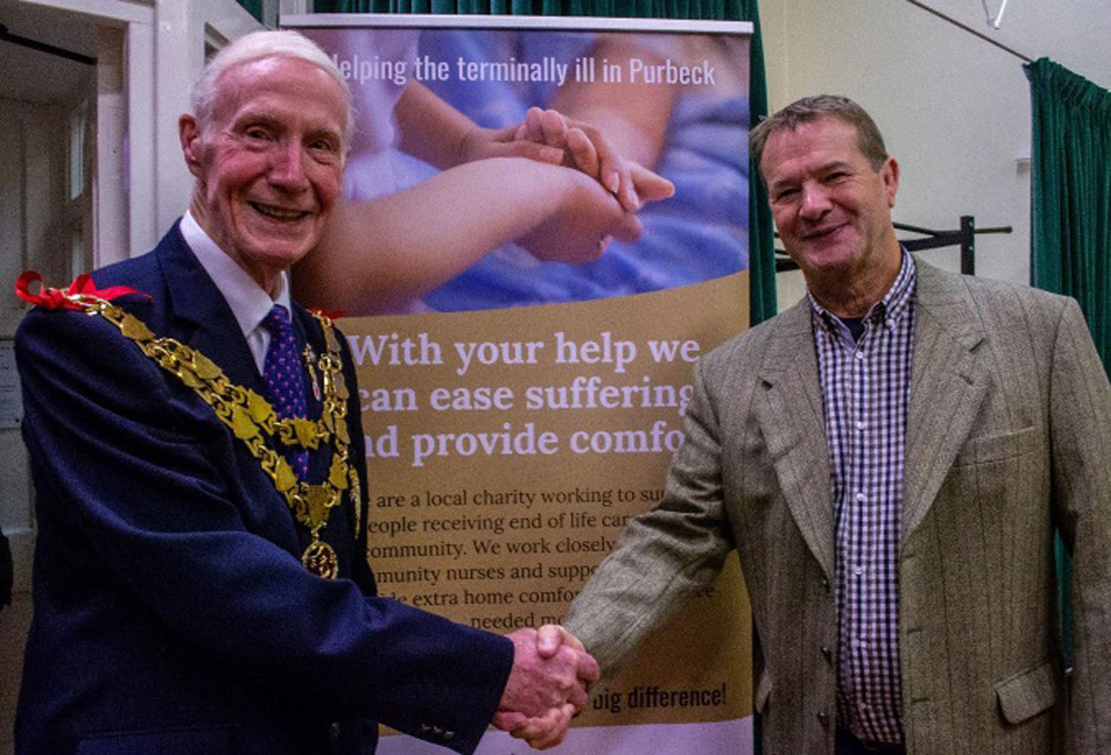 Wareham Mayor Malcolm Russell with ACT chair Dave Nolan