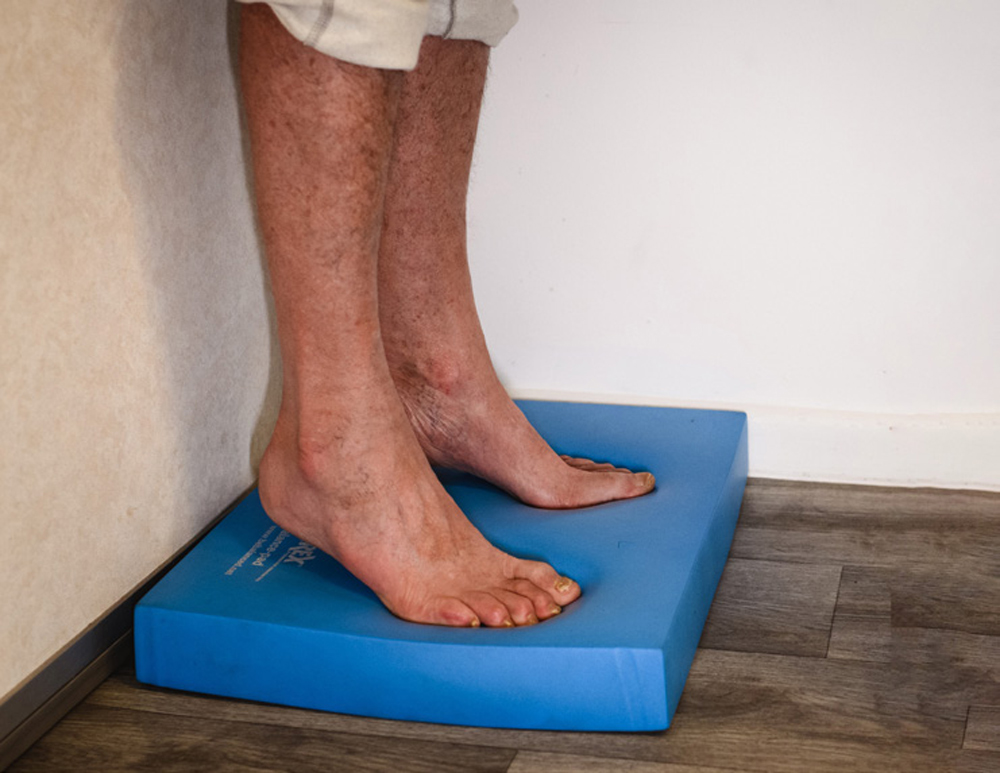 Tip- Strengthen your calf muscle by raising up onto your tiptoes.