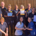 The St Brelades Ward team celebrate their award