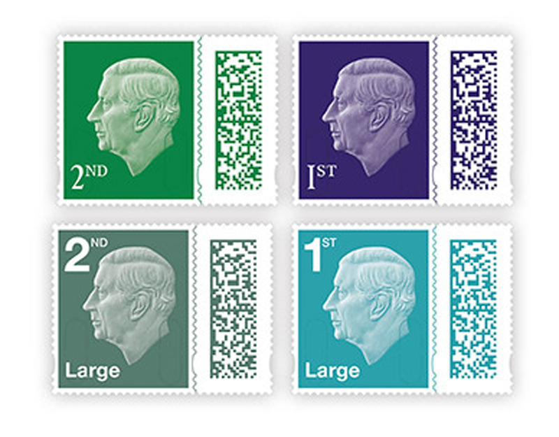 King Charles III stamps. Photo: Royal Mail