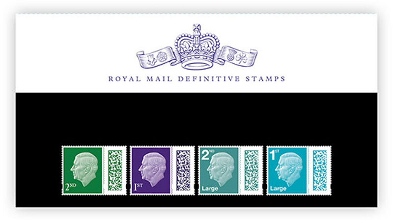 King Charles III stamps. Photo: Royal Mail
