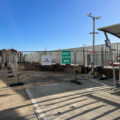 The site after the building had gone. Photo: Chris Loder MP