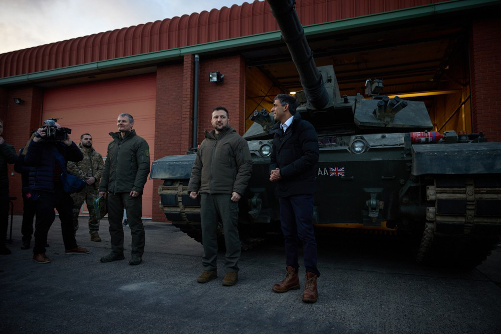 President Volodymyr Zelensky visits Dorset with PM Rishi Sunak