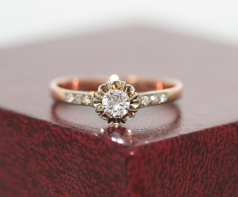 DIAMONDS ARE FOREVER This French Edwardian diamond ring is for sale at £665
