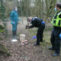 Police and other agencies searched Allen’s home in March 2021. Photo: RSPB