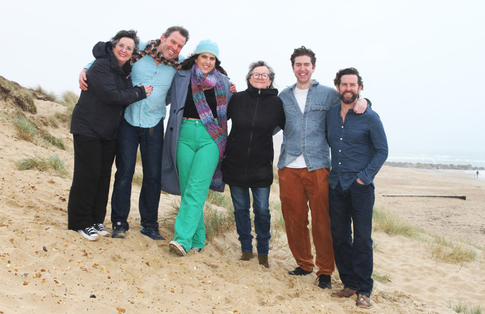 In the picture (from left) Clare Rose, Ben Winter, Millie Winter, Sally Winter, Sam Winter, Ben Winter