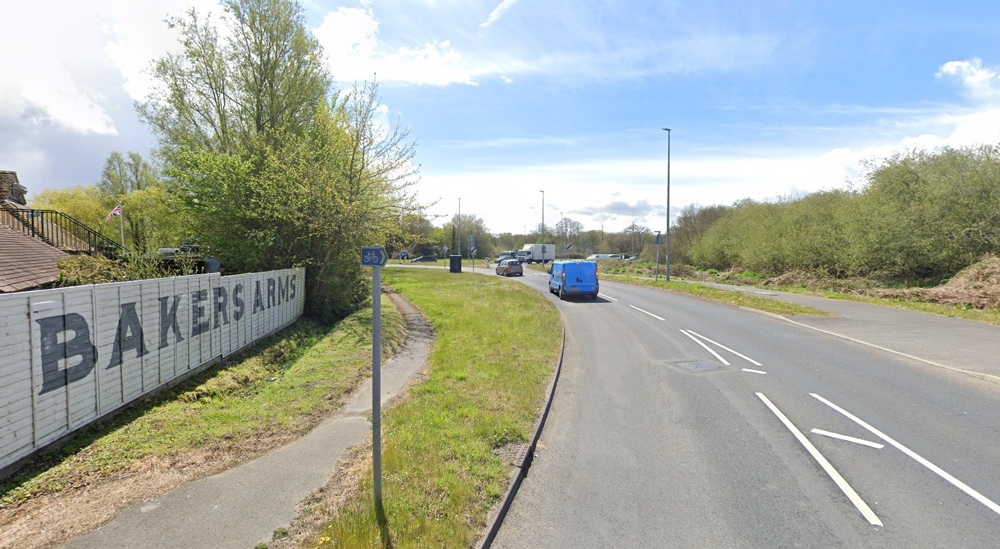Bakers Arms A35 near Poole, Google
