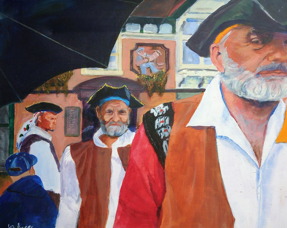 Liz Magee’s painting Harry Paye Day acrylic on canvas