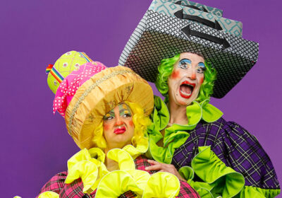 Andrew Pollard and Alim Jadavji, from Lighthouse Poole’s production of Cinderella, won Best Sisters at the Pantomime Awards
