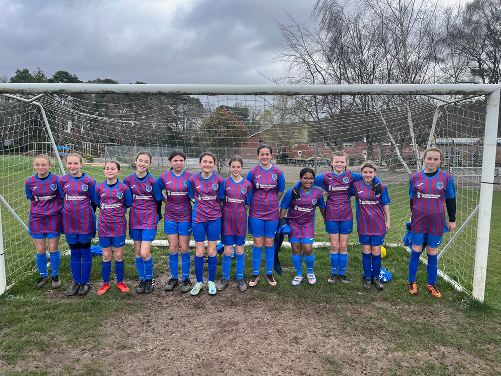GIRLS football team Dexter FC’s Luna Wolves FC U12s had a first birthday present when they received new strips.