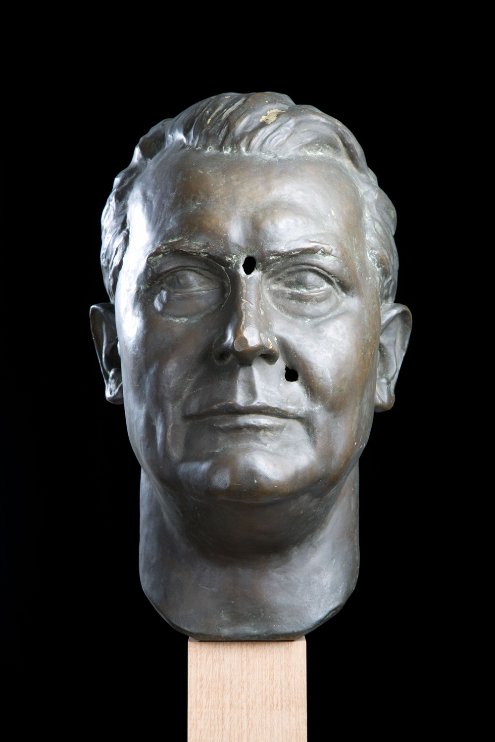 Sculpture of Hermann Goring’s head – with bullet holes