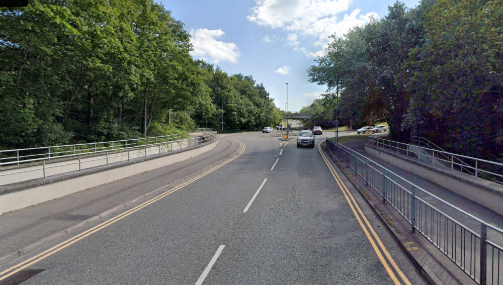 The woman was hit near the underpass at the Adastral roundabout in Poole. Picture: Google