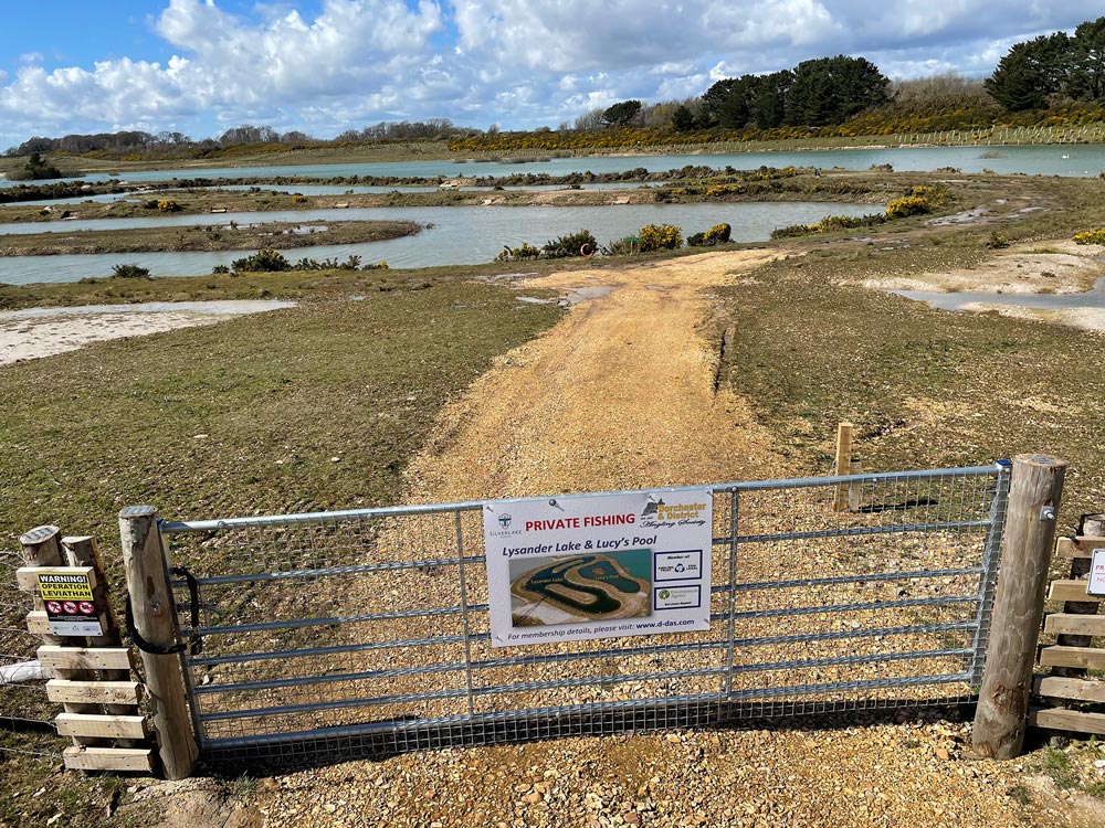 Lysander Lake is about three acres and will be used for coarse fishing with Lucy’s Pool, about a third of the size, stocked with carp