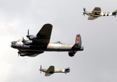 A Spitfire, Hurricane and Lancaster bomber will fly over Dorset in June. Picture: RAF
