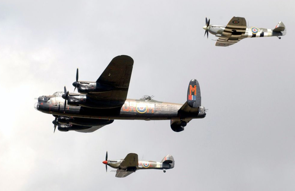 A Spitfire, Hurricane and Lancaster bomber will fly over Dorset in June. Picture: RAF