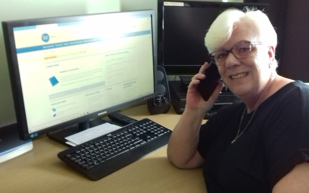 Linda Cowling, a volunteer with East Dorset and Purbeck Citizens Advice