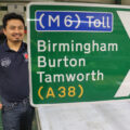 Anil Gurung, who lost a leg in Afghanistan, now makes road signs for National Highways