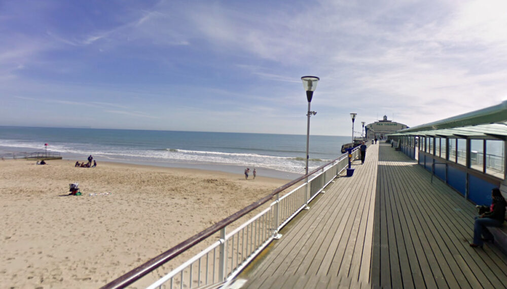 The incident unfolded off Bournemouth Pier on Wednesday afternoon. Picture: Google