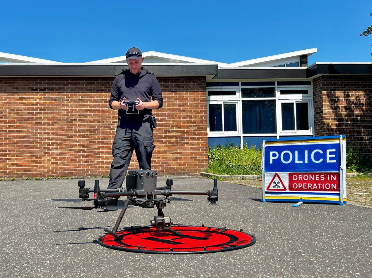 Drones were used during the day of action around Poole. Picture: Dorset Police