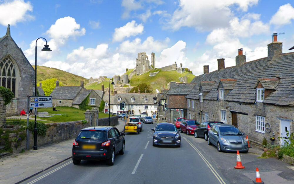 The A351 through Corfe is a particularly scenic road in the South West