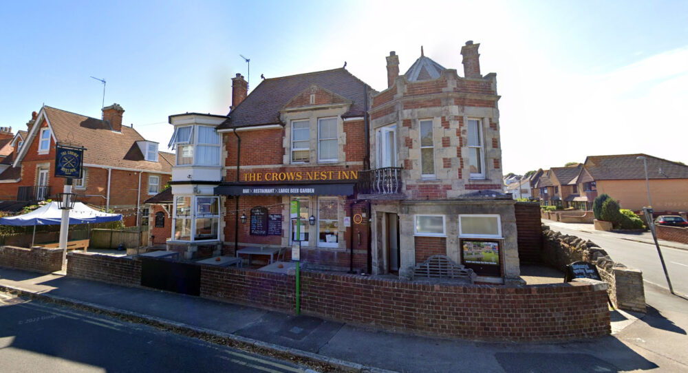 The alleged incident took place in the garden of The Crows Nest Inn, Swanage. Picture: Google