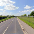 The crash happened on Parley Lane, near Bournemouth Airport. Picture: Google