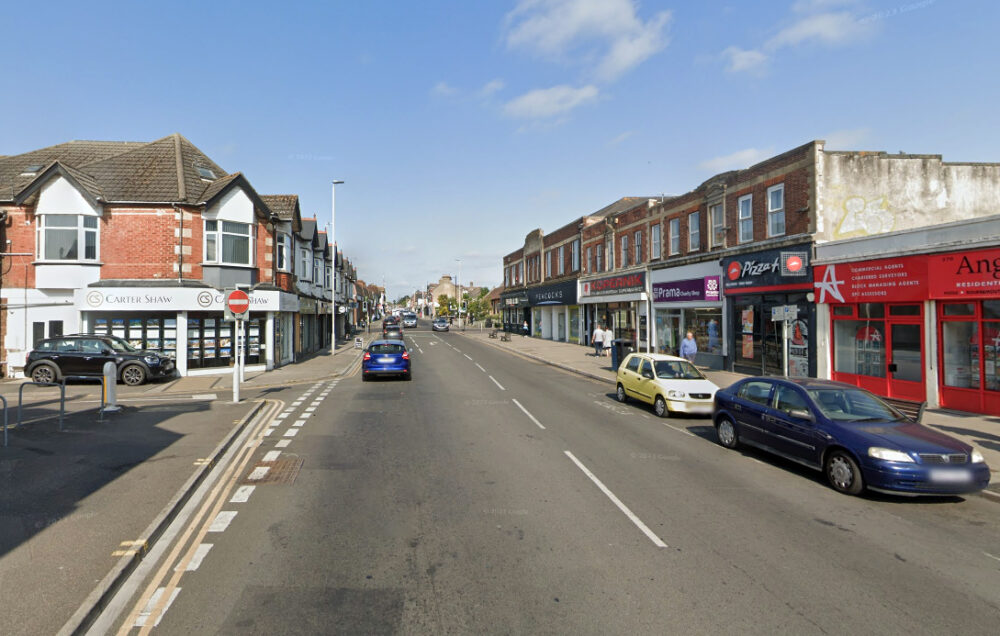 The incident happened as the woman made her way down Ashley Road, between Jubilee Road and Seaview Road. Picture: Google