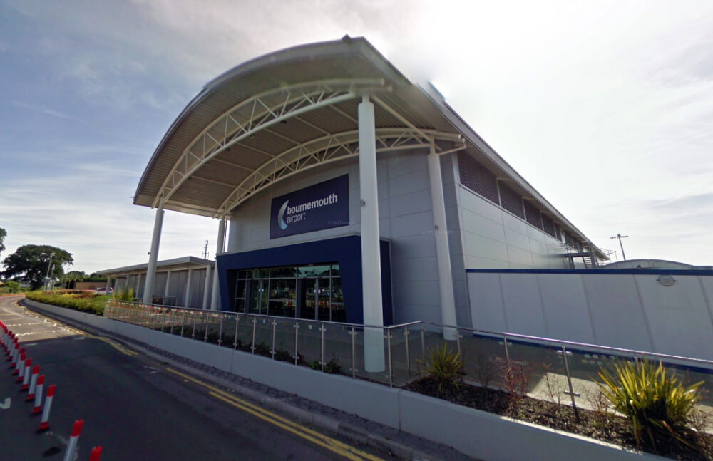 Bournemouth Airport was scored highly by travellers. Picture: Google