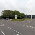 The car crashed near St Aldhelm's Academy in Poole. Picture: Google