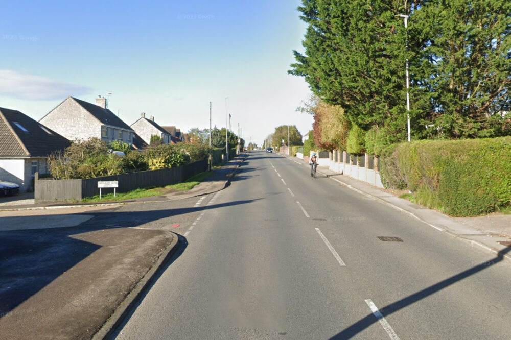 The crash happened in Littlemoor Road, at the junction with Chalbury Close, Weymouth. Picture: Google