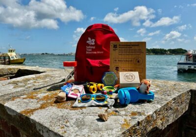 The sensory backpacks are free to hire at Brownsea Island. Picture: National Trust