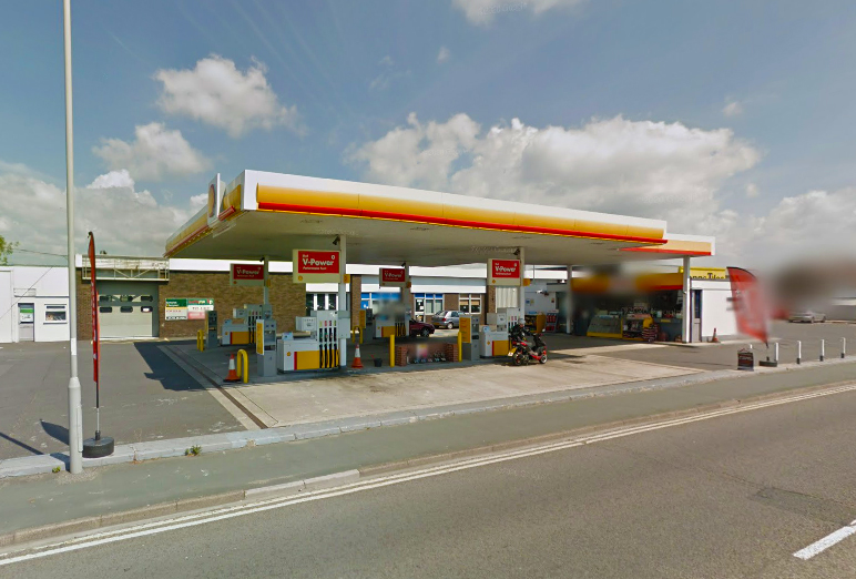 The incident unfolded on the forecourt of the Shell garage in London Road Dorchester. Picture: Google