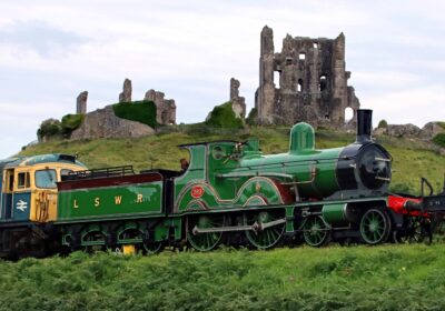 The T3 No 563 at Corfe Castle. Picture: Andrew PM Wright