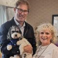 MP Tobias Ellwood helped judge the dog show at Upton Bay care home in Poole