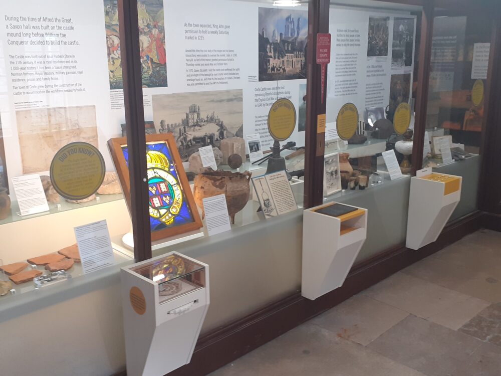 Some of the new-look displays at the Corfe Castle Town Trust Museum