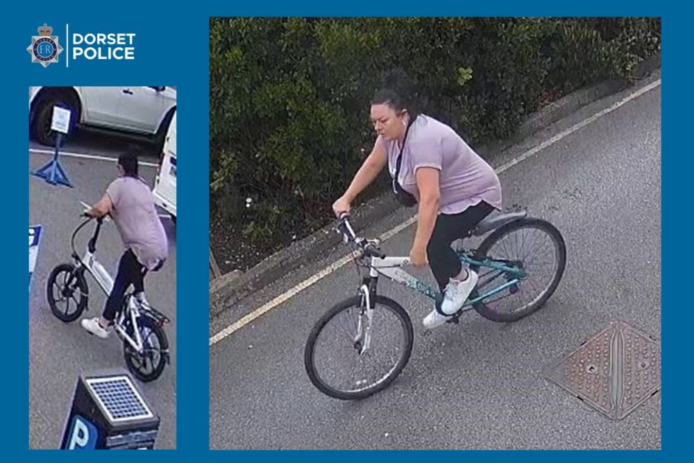 Police would like to speak to this person after the theft of an electric bike in Christchurch. Picture: Dorset Police