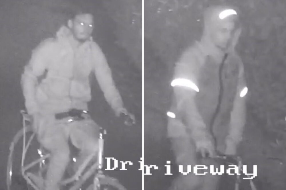 Police are keen to trace these two people in connection with the thefts, in Poole. Pictures: Dorset Police