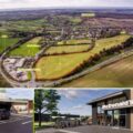 The plan could see McDonald's, Starbucks and more open near Bere Regis. Pictures: Godwin Developments/Dorset Council