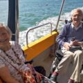 Ted and Dulcie on the water in Wareham