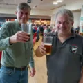 West Dorset Camra chair Bruce Mead, left, and branch treasurer Rich Bates. Picture: Rich Gabe