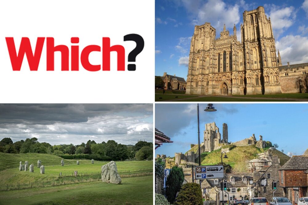 Wells, Corfe Castle and Avebury top the Which? list of best inland destinations