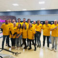 A team from the DCCF's regular fundraising bowling events.