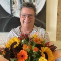 Kerry O'Brien, owner of Penn Hill Flowers, is backing the Dorset Cancer Care Foundation (DCCF) with amazing blooms